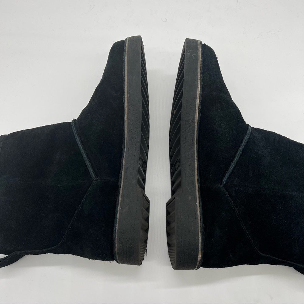 Clarks Womens Drafty Day Black Suede Mid Calf Boots Size 8.5 Cushion Soft - Picture 10 of 10